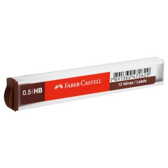 Грифели Faber-Castell \"Polymer\" для механических карандашей, 12шт., 0,5мм, HB