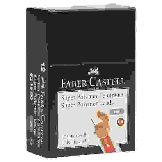 Грифели Faber-Castell \"Polymer\" для механических карандашей, 12шт., 0,5мм, HB