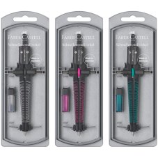 Циркуль Faber-Castell \"Twister 2020\", + грифели, пластиковый футляр