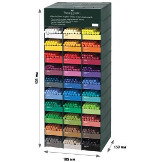 Дисплей с каранд.акв.худ. Faber-Castell \"Albrecht Dürer Magnus\",утолщ.,заточ.,ассорт.,30цв.,360 пред