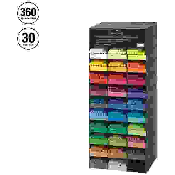 Дисплей с каранд.акв.худ. Faber-Castell \"Albrecht Dürer Magnus\",утолщ.,заточ.,ассорт.,30цв.,360 пред