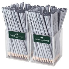 Карандаш Faber-Castell \"Grip 2001\" чернографитный, твердость HB, трехгранный, заточенный, стакан