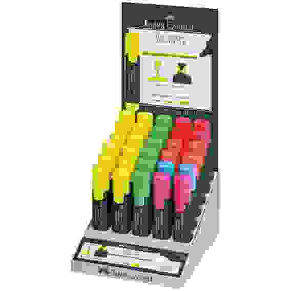 Текстовыделитель Faber-Castell "48" скошенный, толщ.линии 1-5 мм, разные цвета представлены в диспле