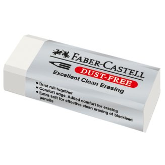 Ластик Faber-Castell \"Dust Free\", прямоугольный, размер 62*21,5*11,5мм в картонном футляре