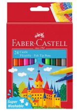 Фломастеры Faber-Castell "Замок", 24цв., смываемые, картон, европодвес