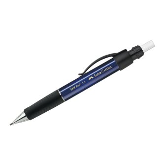 Карандаш механический Faber-Castell \"Grip Plus\", 1,4мм, грип, с ластиком, синий