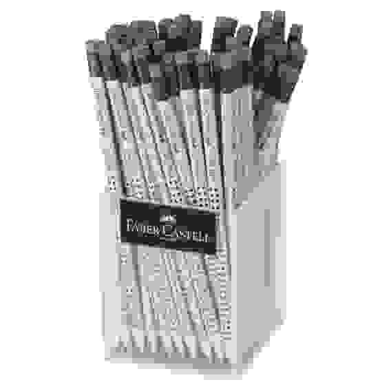 Карандаш Faber-Castell \"Grip 2001\" чернографитный, HB, с ластиком, трехгранный, заточ. в стакане