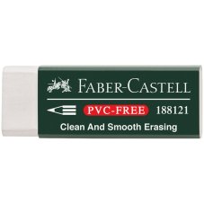 Ластик Faber-Castell \"PVC-free\" в карт.футляре, прямоугольной формы, размер 31*23*12мм