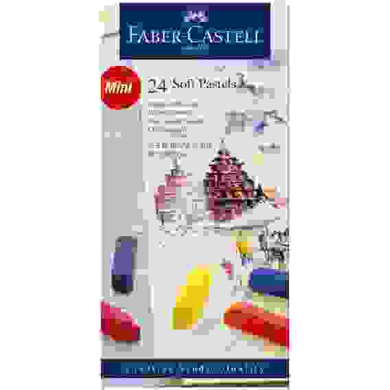 Пастель Faber-Castell "Soft pastels" в наборе из 24 цветов, мини, в картонной упаковке
