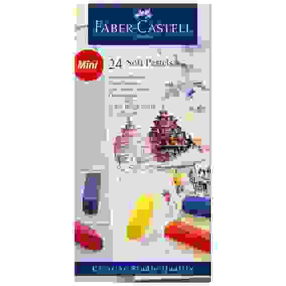Пастель Faber-Castell "Soft pastels" в наборе из 24 цветов, мини, в картонной упаковке