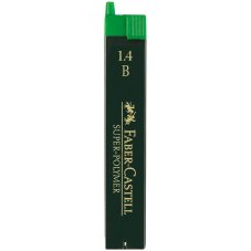 Грифели Faber-Castell \"Super-Polymer\" для механических карандашей, 6шт., 1,4мм, B
