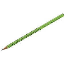 Карандаш Faber-Castell \"Grip 2001\" чернографитный, B, трехгранный, заточ., светло-зеленый
