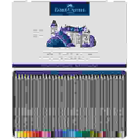 Карандаши Faber-Castell \"Goldfaber Aqua\" акварельные художественные,36 цв.в метал. коробке