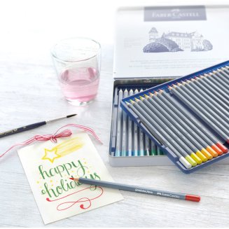 Карандаши Faber-Castell \"Goldfaber Aqua\" акварельные художественные, 48 цв.в метал.коробке