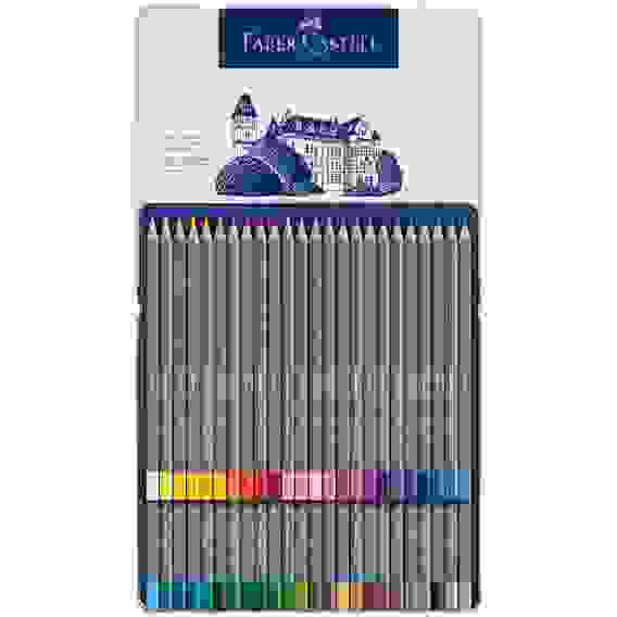 Карандаши Faber-Castell \"Goldfaber Aqua\" акварельные художественные, 48 цв.в метал.коробке