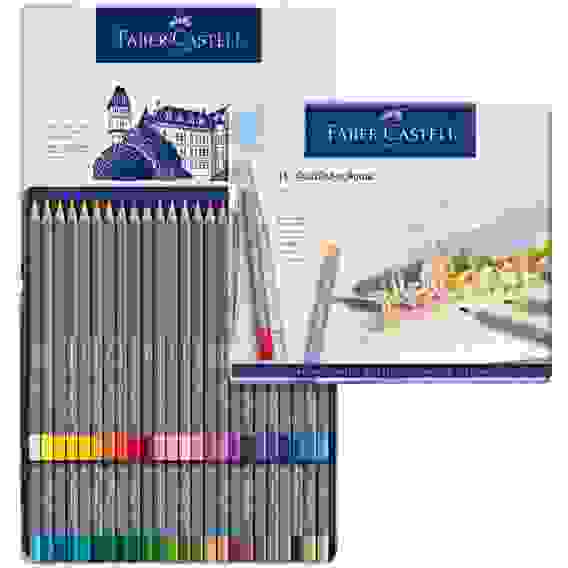 Карандаши Faber-Castell \"Goldfaber Aqua\" акварельные художественные, 48 цв.в метал.коробке