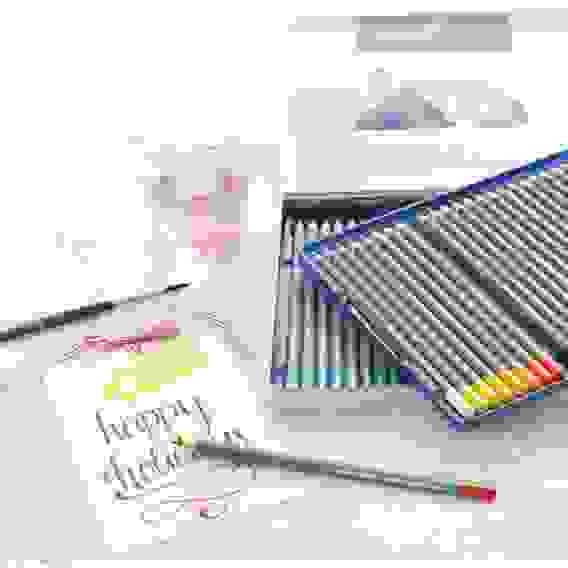 Карандаши Faber-Castell \"Goldfaber Aqua\" акварельные художественные, 48 цв.в метал.коробке