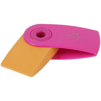 Ластик Faber-Castell \"Sleeve Mini\" в пластик.футляре, прямоуг.формы, размер 54*25*13мм арх