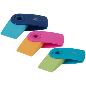 Ластик Faber-Castell \"Sleeve Mini\" в пластик.футляре, прямоуг.формы, размер 54*25*13мм арх