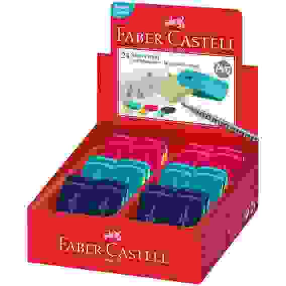 Ластик Faber-Castell \"Sleeve Mini\" в пластик.футляре, прямоуг.формы, размер 54*25*13мм арх