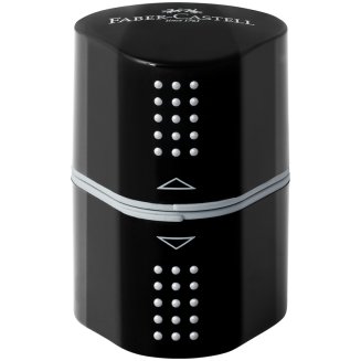 Набор карандашей ч/г Faber-Castell \"Grip 2001\", 3шт., трехран., заточен., ластик, точилка, черный б