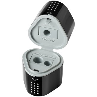 Набор карандашей ч/г Faber-Castell \"Grip 2001\", 3шт., трехран., заточен., ластик, точилка, черный б