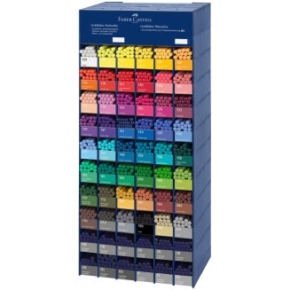 Дисплей с карандаш. Faber-Castell \"Goldfaber\", ассорти, 48 цв.+ ч/г, круглые, заточен., 720 предм.