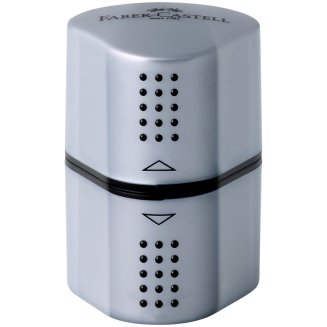 Набор карандашей ч/г Faber-Castell \"Grip 2001\", 3шт., трехгран., заточен., 2 шт. ластик-колпачок, то