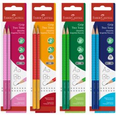 Набор карандашей ч/г Faber-Castell Grip Two Tone\", 2шт, блистер