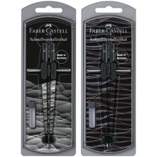 Циркуль Faber-Castell \"Boys 2021\", дизайн ассорти, + грифели, пластиковый футляр
