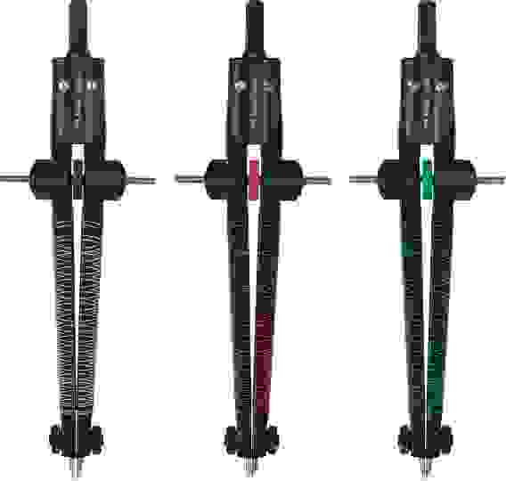 Циркуль Faber-Castell "Twister 2021", цвет ассорти, + грифели, пластиковый футляр