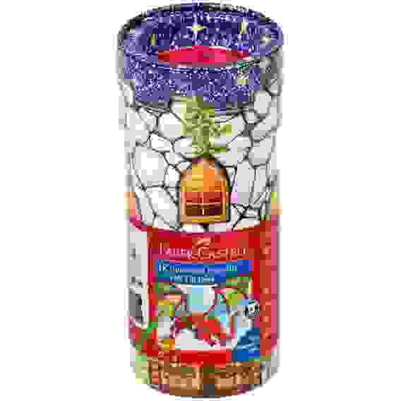 Набор для рисования Faber-Castell "Connector" 18 фломастеров+5 клипс+2 карты для раскраш., метал.