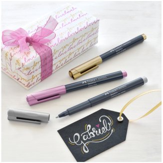 Набор маркеров для декорирования Faber-Castell \"Metallics\", 6 цв, металлик, пулевидный, 1,5мм, блист