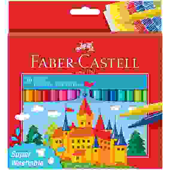 Фломастеры Faber-Castell \"Замок\", 36цв., смываемые, картон, европодвес