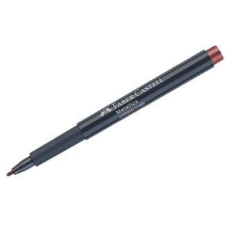 Маркер для декорирования Faber-Castell \"Metallics\", малиновый металлик, пулевидный, 1,5мм