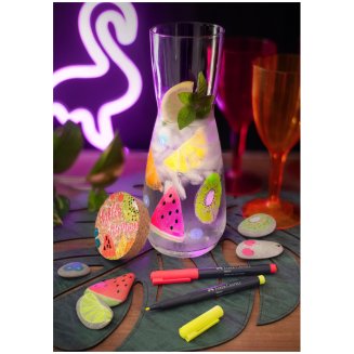 Маркер для декорирования Faber-Castell \"Neon\", цвет 107 желтый, пулевидный, 1,5мм