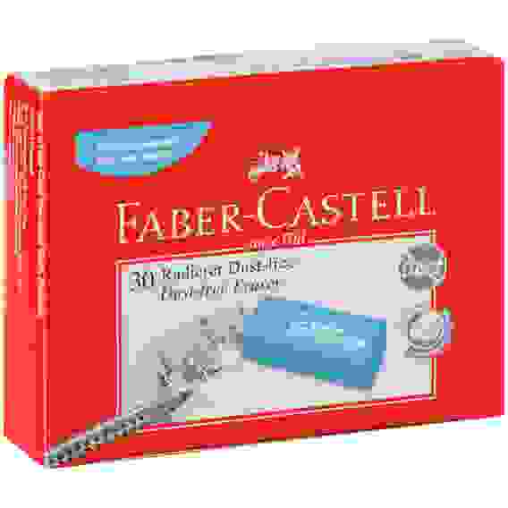 Ластик Faber-Castell \"Dust Free\", прямоугольный, картонный футляр, 11*18*41мм, бирюзов./розов./синий