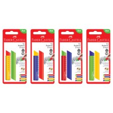 Ластик Faber-Castell \"Tri\" треугольный, 83*12,6*12,3мм, пласт. футляр, ассорти, блистер