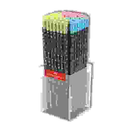 Карандаш Faber-Castell "Party" чернографитный, круглый, HB, с ластиком, ассотри в пластик.стакане