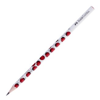 Карандаш Faber-Castell \"Triangular Ladybird\" чернографитный, трехгранный, твердость B, заточенный