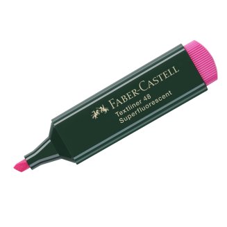 Текстовыделитель Faber-Castell "48" скошенный, толщина линии от 1 до 5 мм, розовый