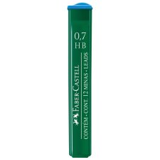 Грифели Faber-Castell \"Polymer\" для механических карандашей, 12шт., 0,7мм, HB