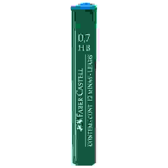 Грифели Faber-Castell \"Polymer\" для механических карандашей, 12шт., 0,7мм, HB