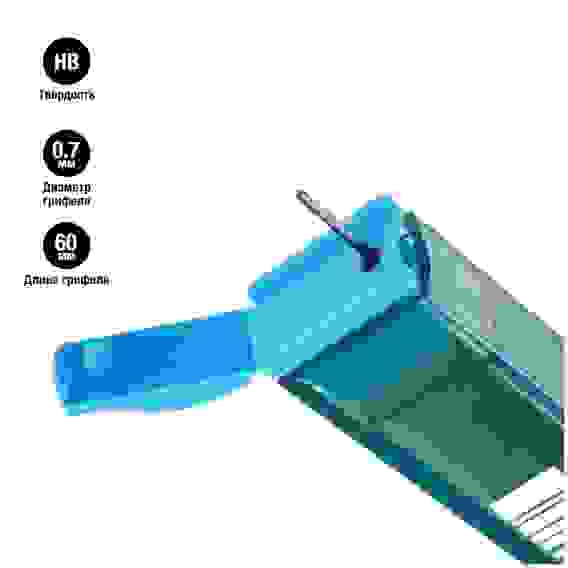 Грифели Faber-Castell \"Polymer\" для механических карандашей, 12шт., 0,7мм, HB