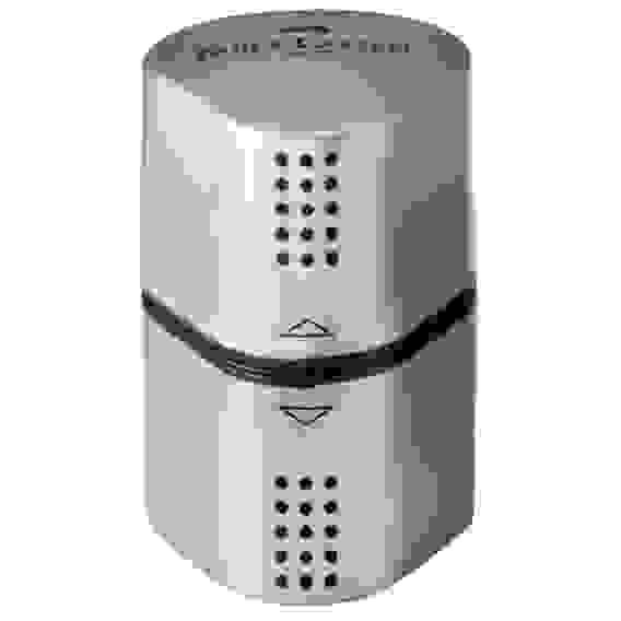 Точилка Faber-Castell \"Trio Grip 2001\" пластиковая, 3 отверстия, 2 контейнера, пластиковая с 3мя от