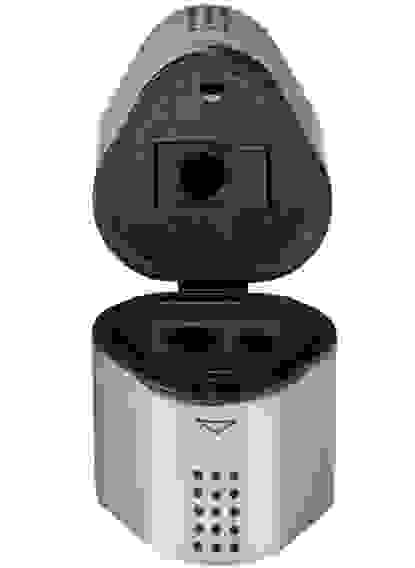 Точилка Faber-Castell \"Trio Grip 2001\" пластиковая, 3 отверстия, 2 контейнера, пластиковая с 3мя от