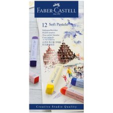 Пастель Faber-Castell \"Soft pastels\" в наборе из 12 цветов, в картонной упаковке