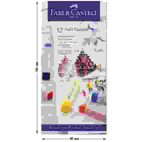 Пастель Faber-Castell \"Soft pastels\" в наборе из 12 цветов, в картонной упаковке