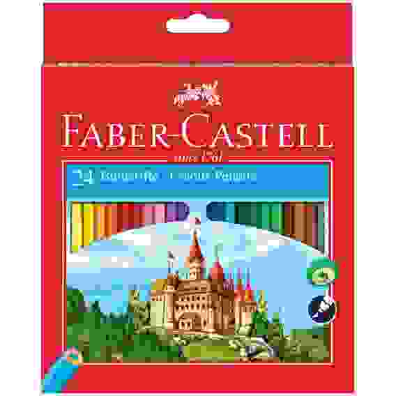 Карандаши Faber-Castell цветные, набор из 24 цветов, в карт.упаковке.