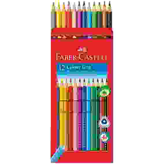 Карандаши Faber-Castell \"Grip\" цветные, трехгранные, заточенные, набор из 12цветов, картон